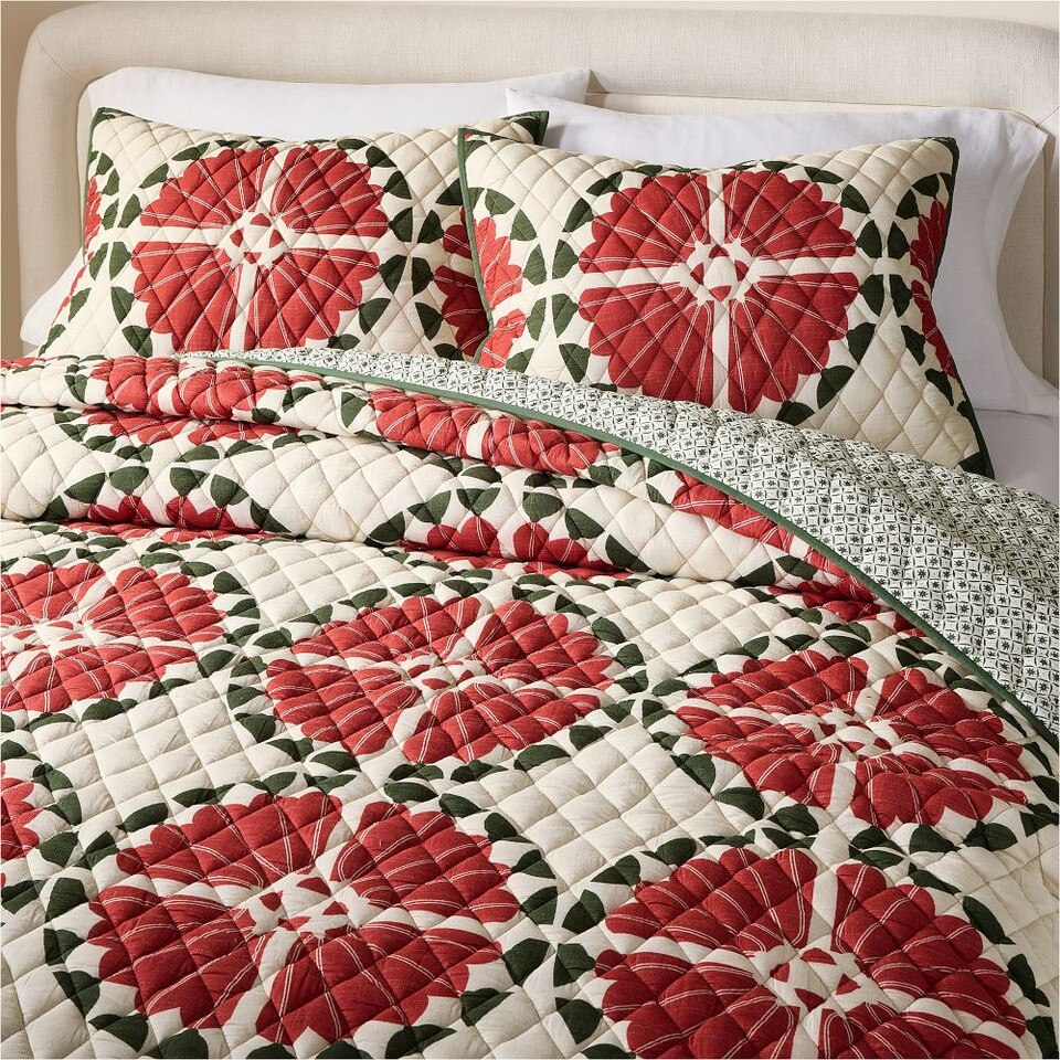 Andrew Ludick Folk Bedspread & Pillowcases