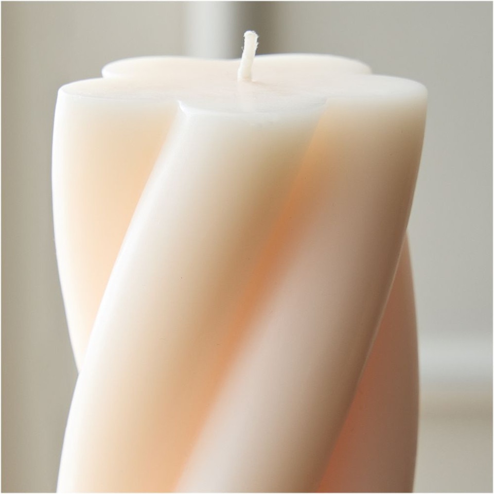 Chunky Twist Pillar Candles