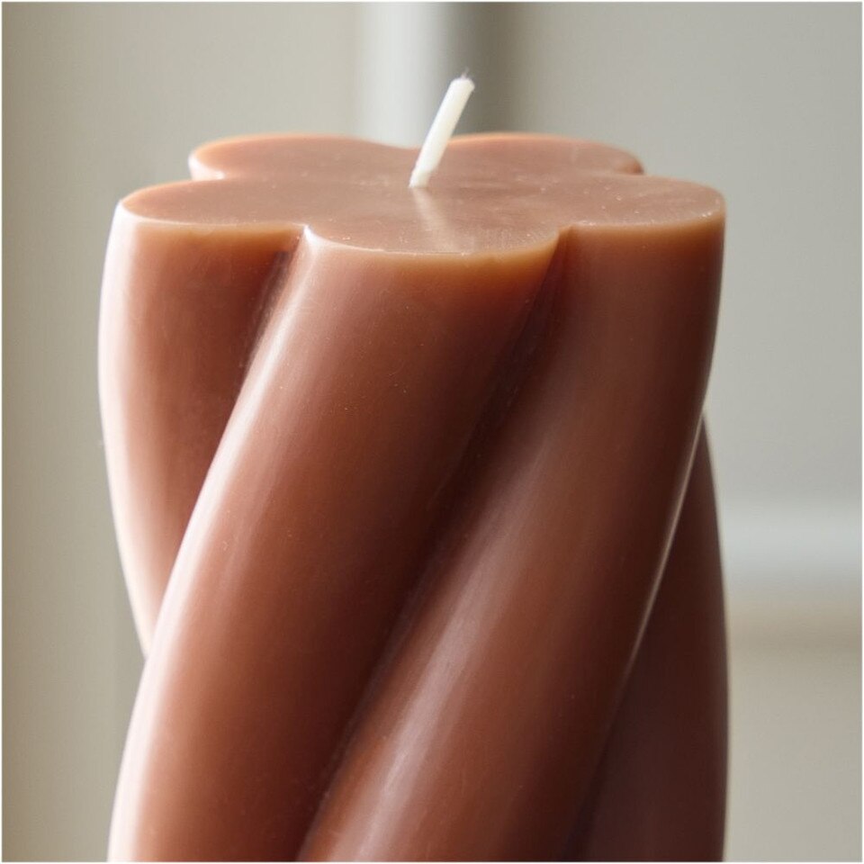 Chunky Twist Pillar Candles