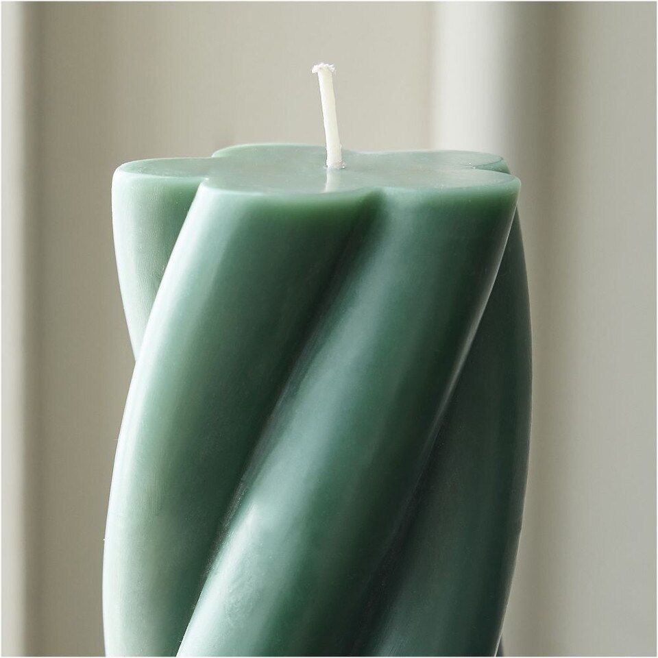 Chunky Twist Pillar Candles