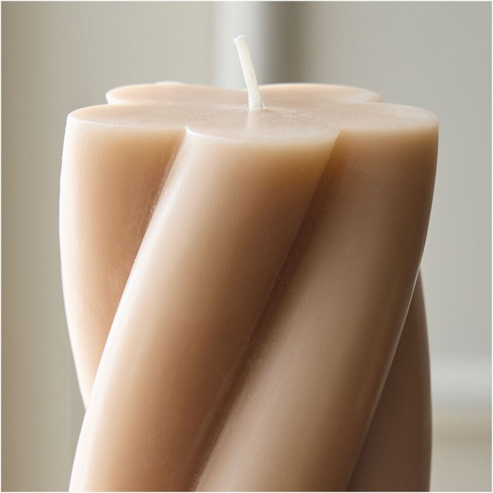 Chunky Twist Pillar Candles