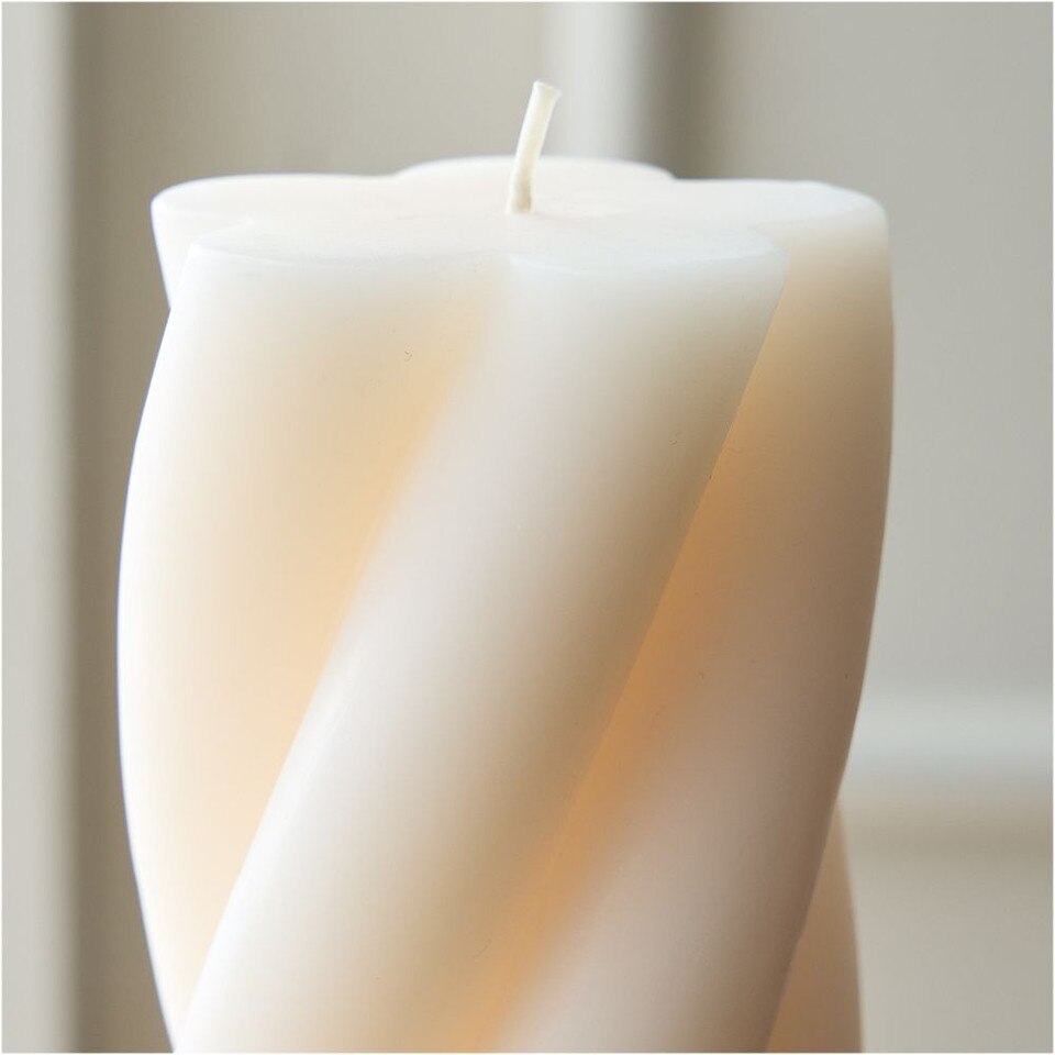 Chunky Twist Pillar Candles