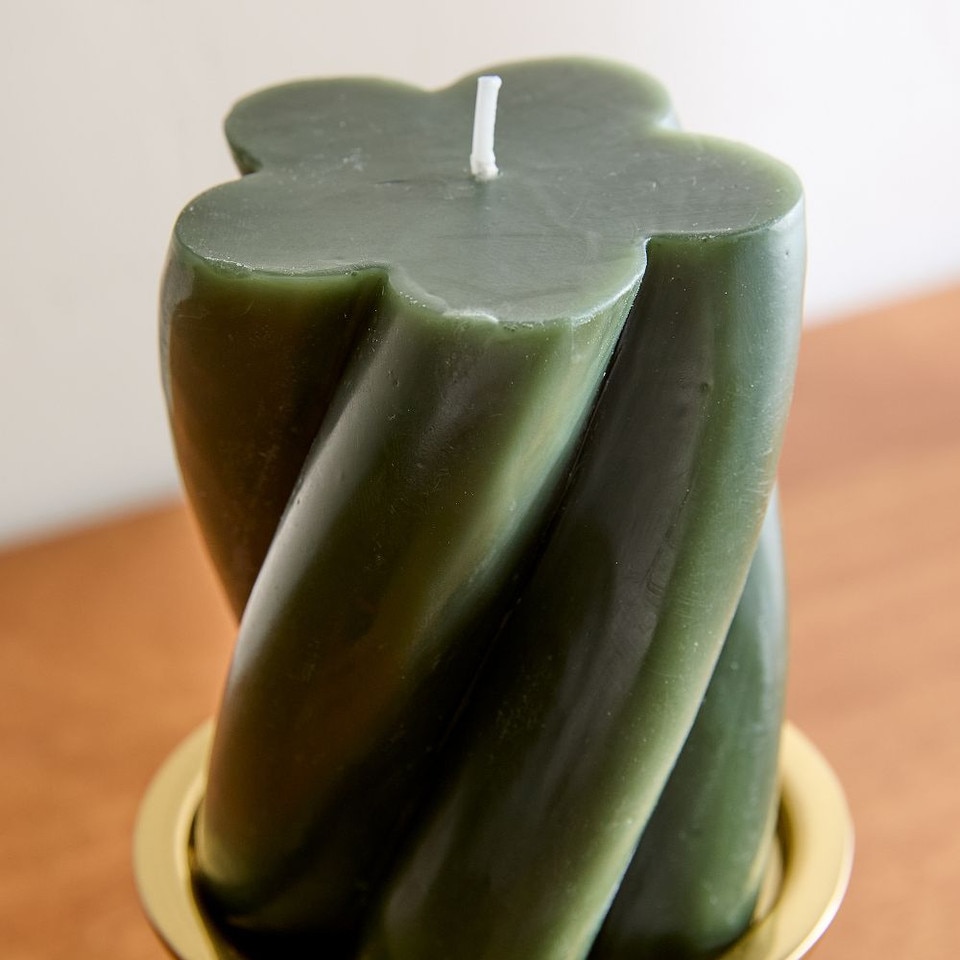 Chunky Twist Pillar Candles