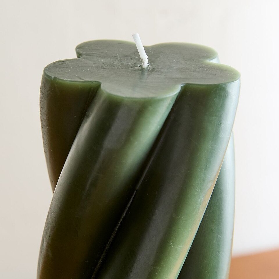 Chunky Twist Pillar Candles