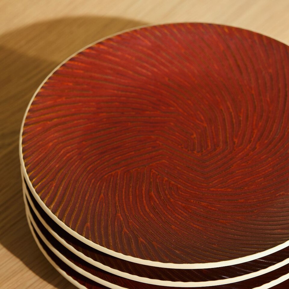 Marcus Samuelsson Carved Pattern Salad Plate