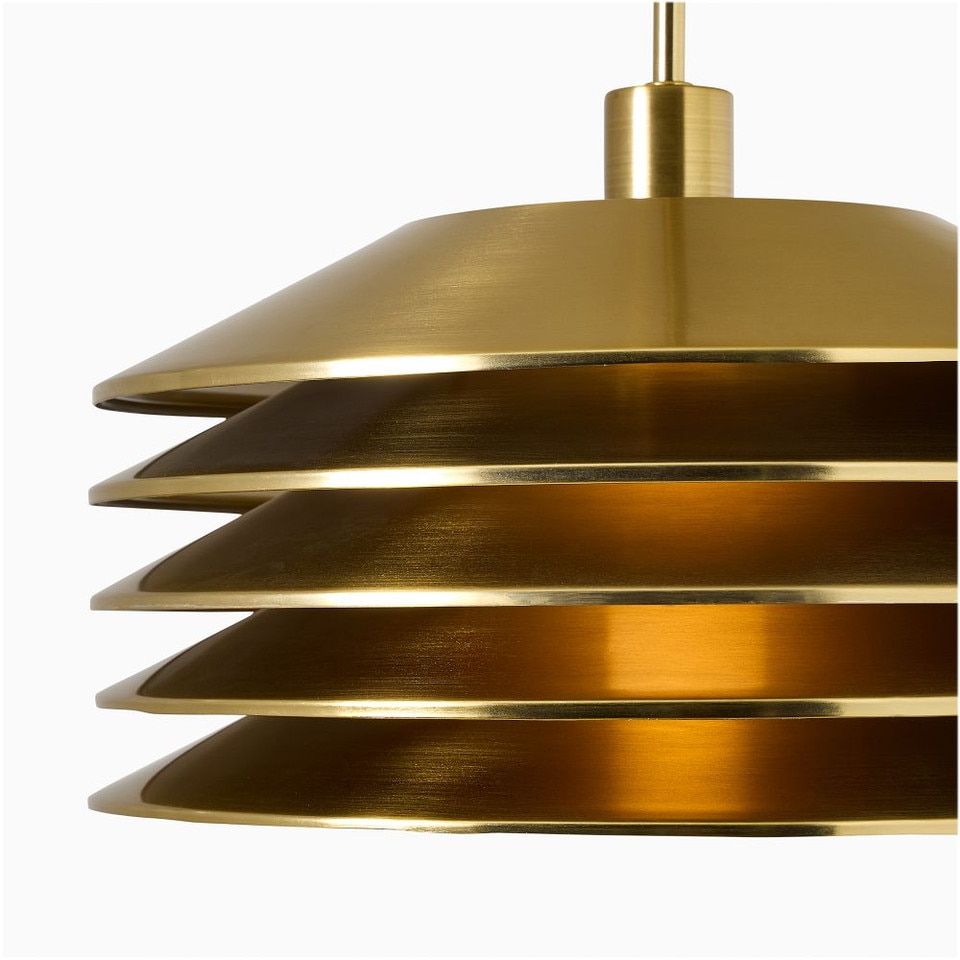 Marcus Samuelsson Layered Brass Pendant (46 cm)