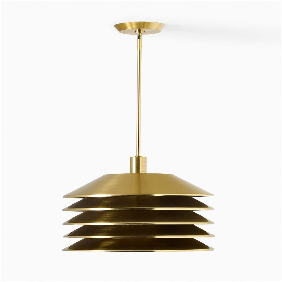 Marcus Samuelsson Layered Brass Pendant (46 cm)