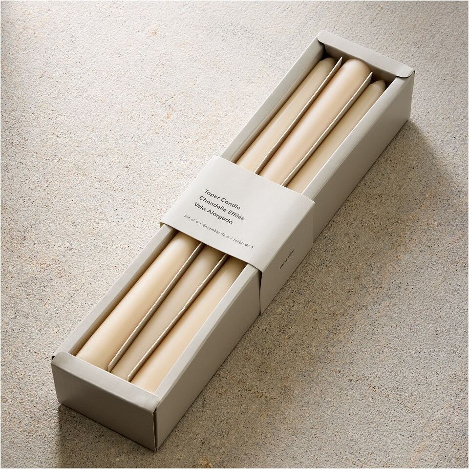 Simple Taper Candles (Set of 6)