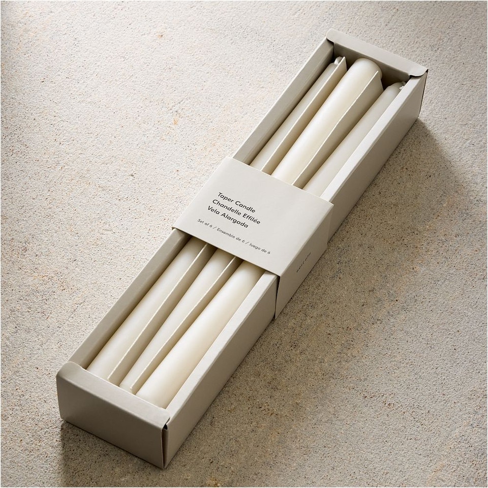 Simple Taper Candles (Set of 6)